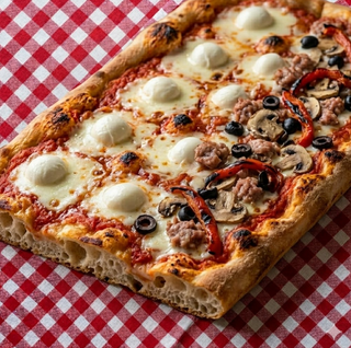 Metà margherita e metà farcita - teglia