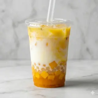 Milk al mango e passion fruit