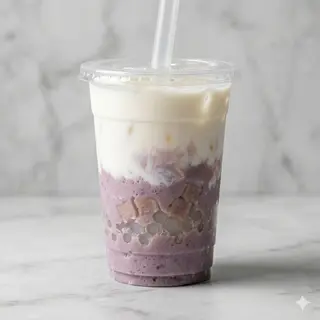 Milk con puree di taro