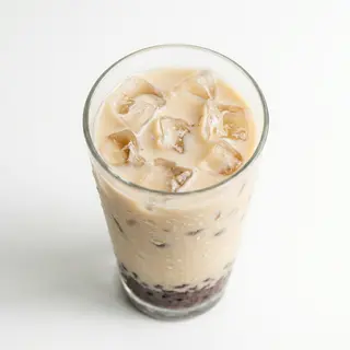 Milk tea con soia rossa