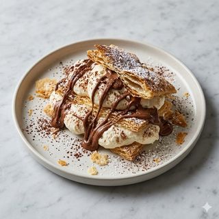 Millefoglie scomposta Nutella