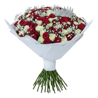 Mixed crown bouquet