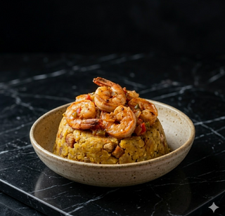 Mofongo de gamberi