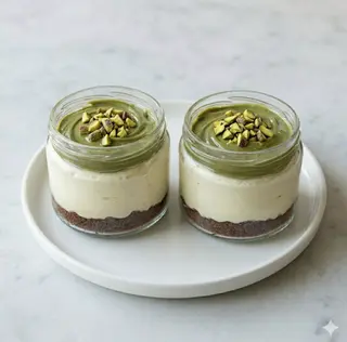 Monoporzioni cheesecake pistacchio
