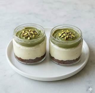 Monoporzioni cheesecake pistacchio