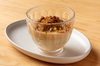 Mousse di Caramelo Salato e Pistácchio