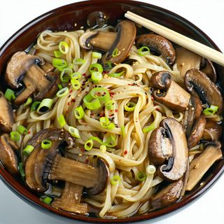 Mushroom noodles
