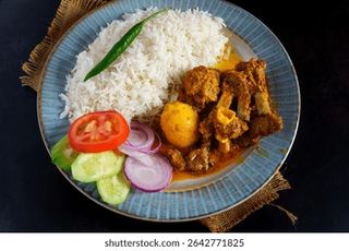 Mutton curry con riso