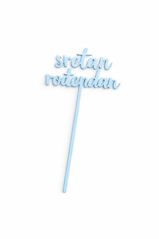 Natpis - Sretan rođendan, plavi