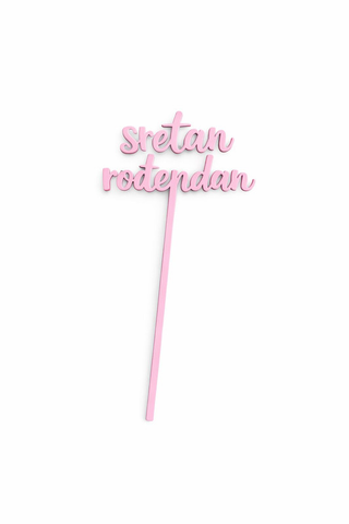 Natpis - Sretan rođendan, roza