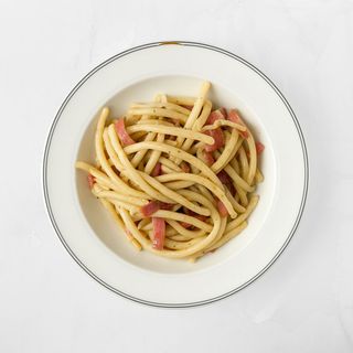 Njoki ili šurlice s pršutom, gljivama i vrhnjem