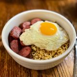 Noodles, Eggs with Sausage