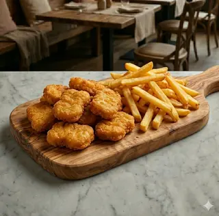 Nuggets di pollo + patatine