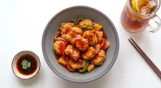 Nuggets di pollo in agrodolce