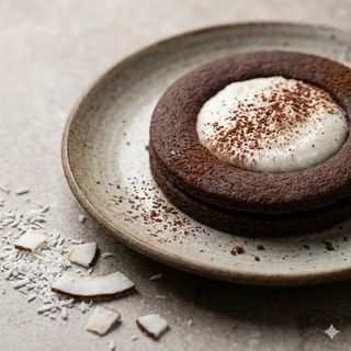 Occhio di bue al cacao con cocco