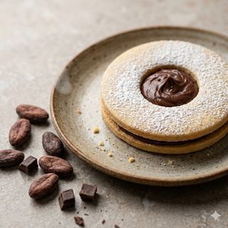 Occhio di bue classico al cioccolato