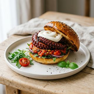 Octopus burger