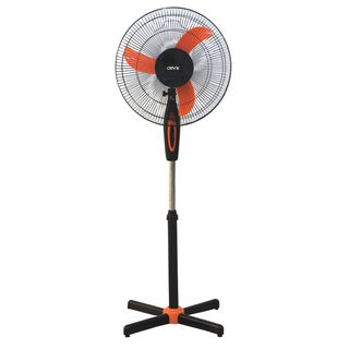 ORYX 16" Stand Fan Orange & Black