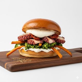 Octopus burger