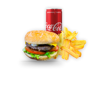 Old school burger menu