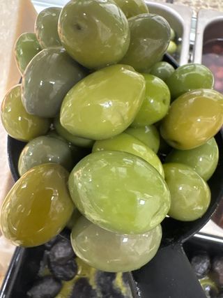 Olive bianche giganti verdi greche vasetto da 500 g