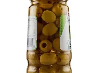 Olive in vetro verdi
