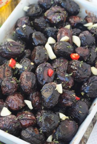 Olive nere giganti infornate da 500 g