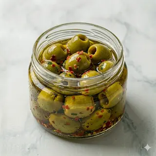 Olive verdi snocciolate piccanti 100 gr