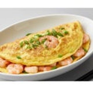Omelette speciale con gamberi