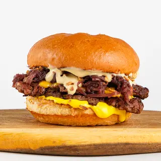 Onion cheese burger