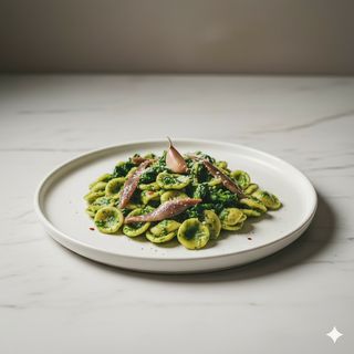 Orecchiette cime di rapa e acciughe