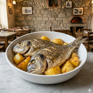 Orata al forno con patate