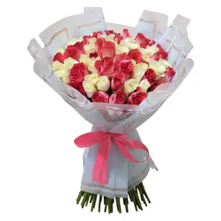 Pink & White Hand Bouquet