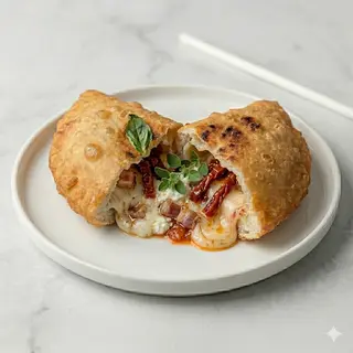 Pancetta, ricotta e pomodori secchi