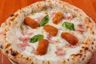 Panna, prosciutto, crocche' e mozzarella