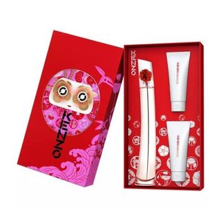 Kenzo Flower Set: 100ml EDP+ 75ml Body Milk+ 75ml Shower Gel