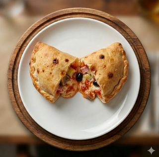 Panzerotto al forno farcito capricciosa