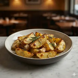 Patate al forno con rosmarino e aglio