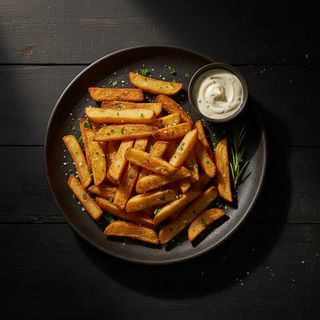 Patate fritte con buccia