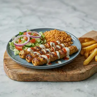 Piatto con seekh kebab