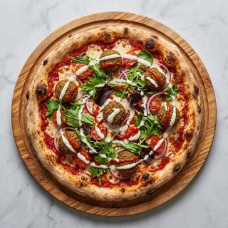 Pizza falafel