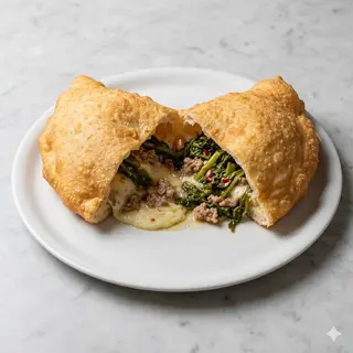 Pizza fritta farcita