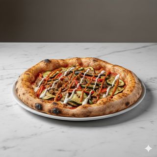 Pizza kebab verdure