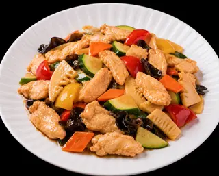 58. Pollo con cinque colori