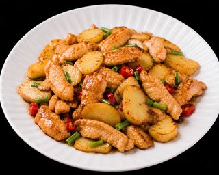 59a. Pollo con patate alla piastra