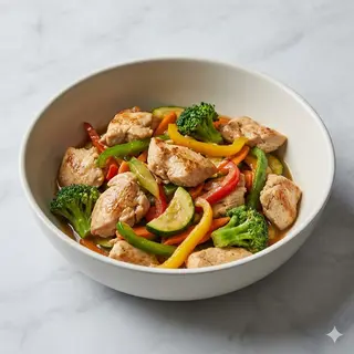 Pollo con verdure
