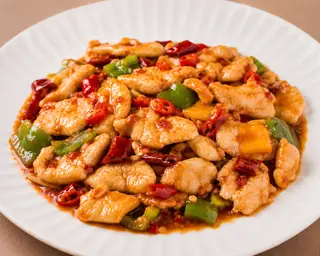 57. Pollo in salsa piccante