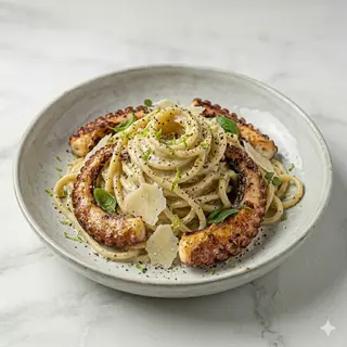 Picio Polpo cacio e pepe