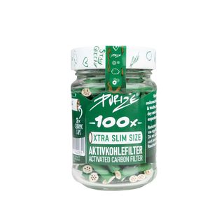 Purize® glass I 100 xtra slim size green aktivni filteri