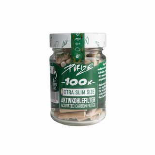 Purize® glass I 100 xtra slim size organic aktivni filteri